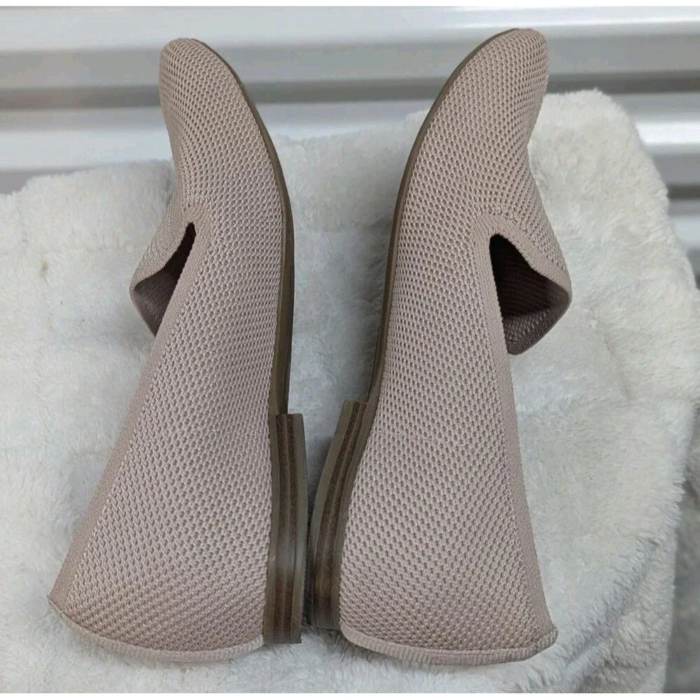 Minimalist Quiet Luxury  Naturalizer Blush Beige Slip-On Flats Preppy‎ 8.5